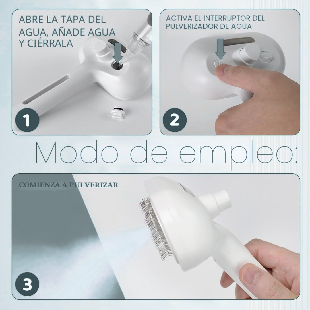 Groomy Cepillo Vaporizador Eléctrico